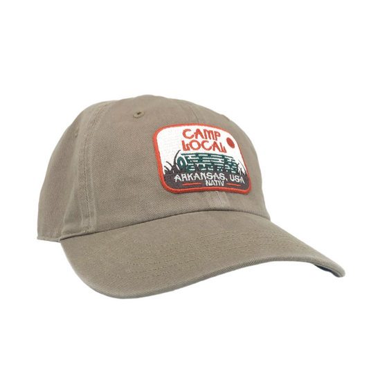 camp local dad hat - timber