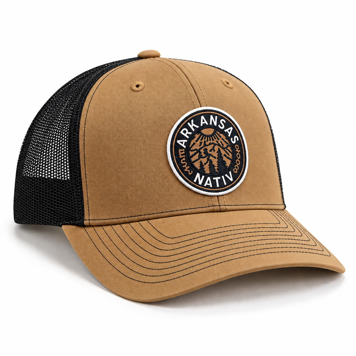 nativ hills trucker ~ caramel | black