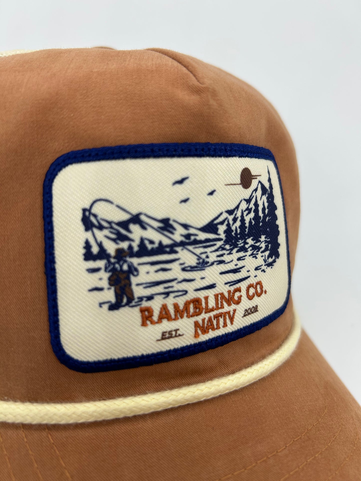 casting trucker ~ rust & ivory