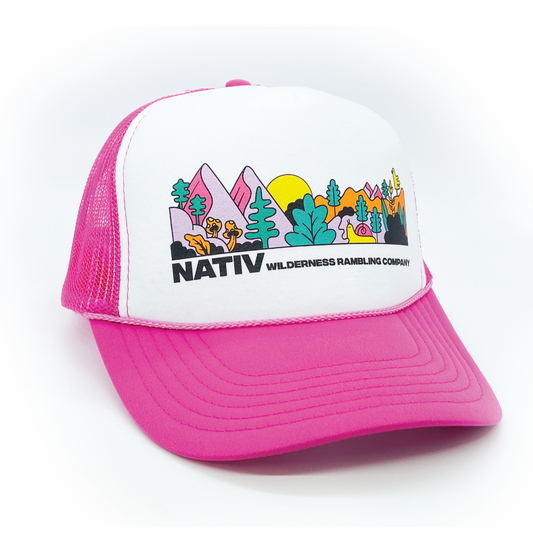 mtv foam trucker ~ hot pink