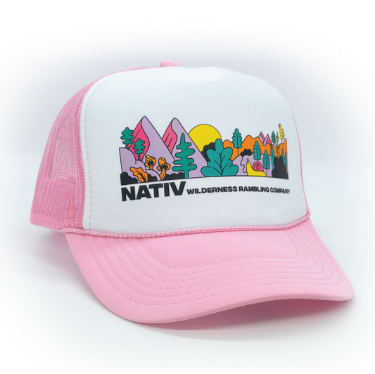 mtv foam trucker ~ soft pink