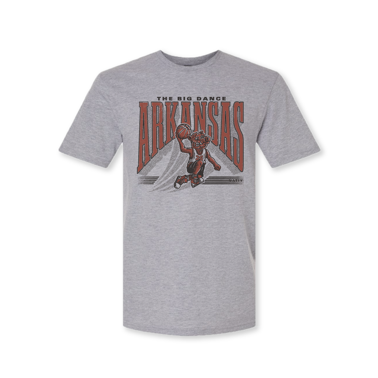 throwback hoopin' hog ~ heather grey