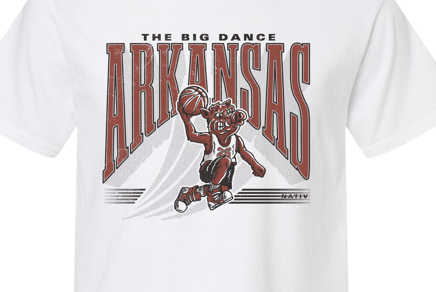 throwback hoopin' hog ~ white