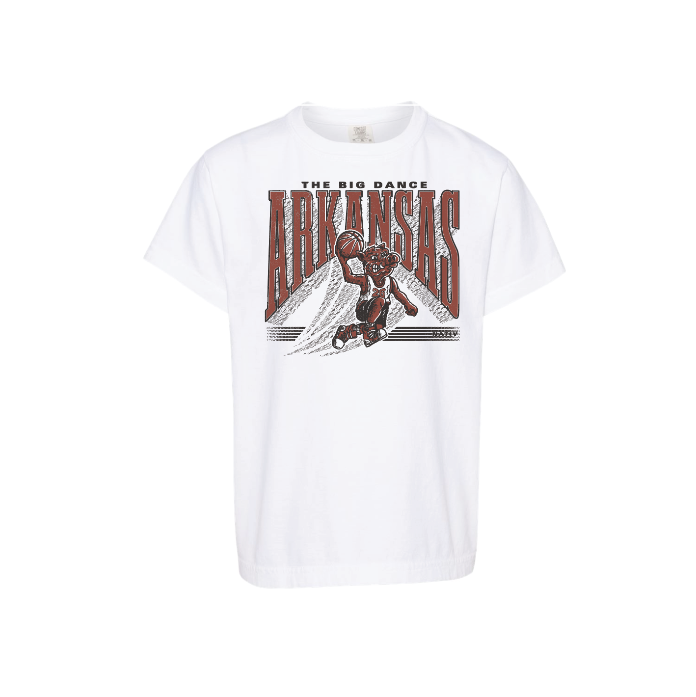 youth throwback hoopin' hog ~ white