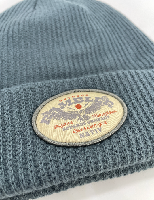 deep blue beanie