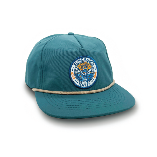 sun chaser tech hat ~ aqua