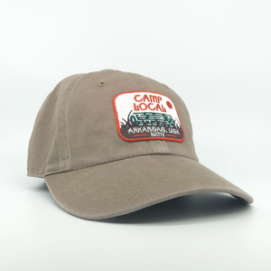 camp local dad hat - timber