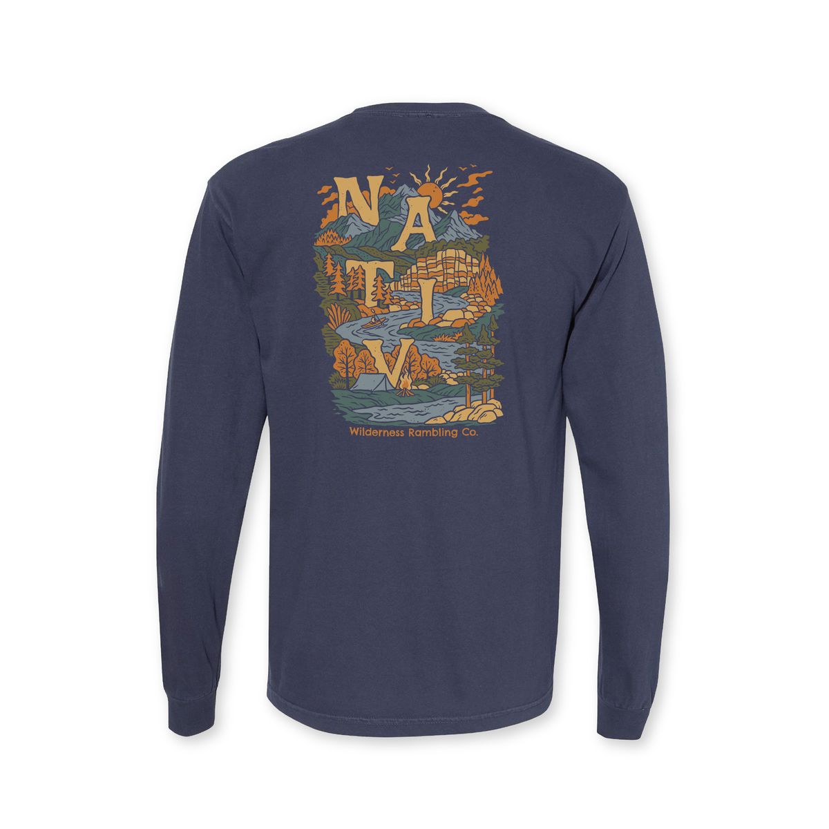 river campout ~ deep navy