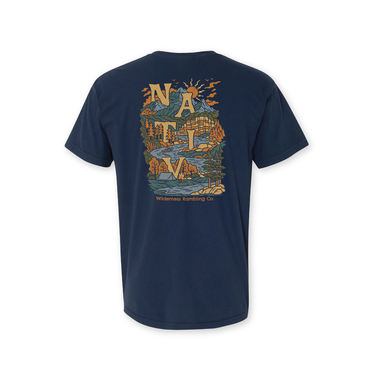 river campout ~ deep navy