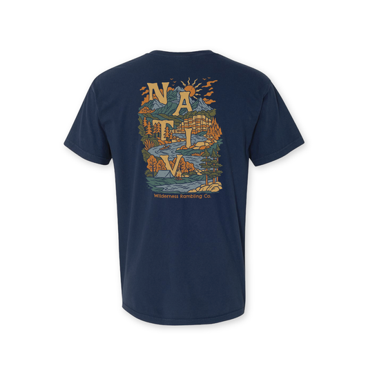 river campout ~ deep navy