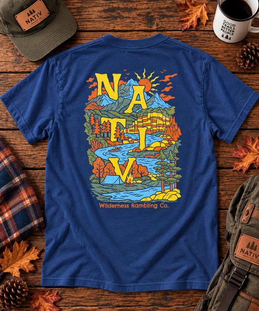 river campout ~ deep navy