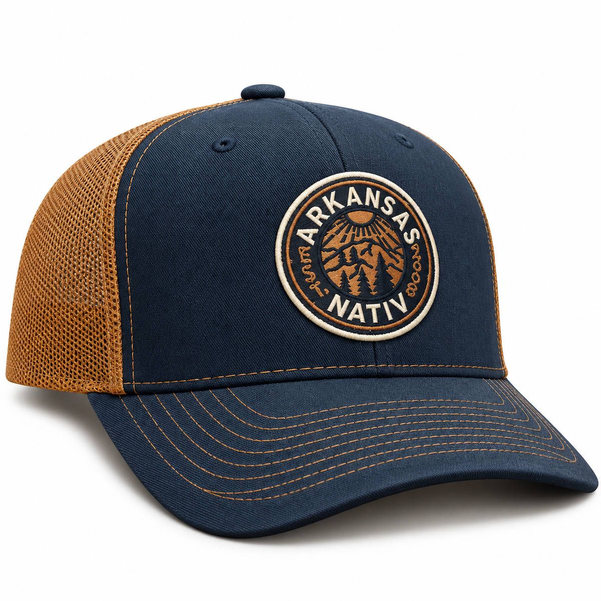 nativ hills trucker ~ navy | caramel