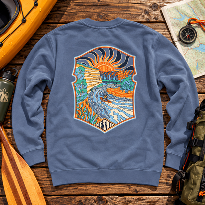 buffalo flows ~ dusty blue