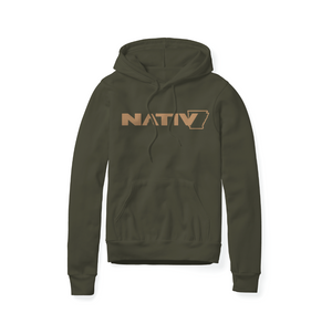 arkansas nativ hooded fleece ~ pine