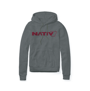 arkansas nativ hooded fleece ~ heather grey