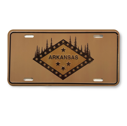 Arkansas Wilderness Flag License Plate