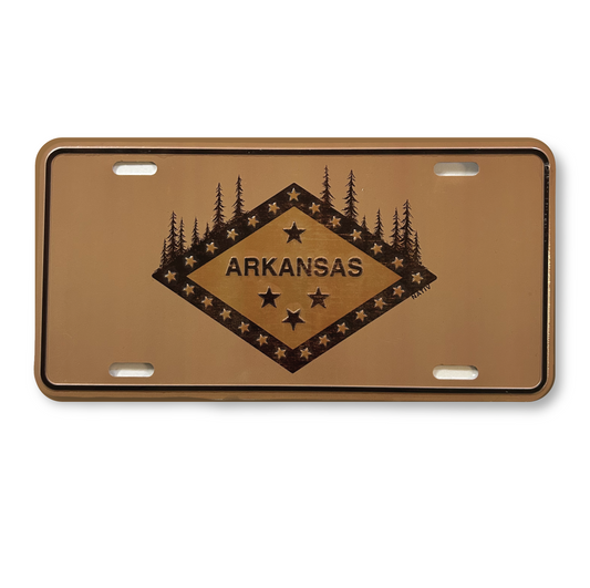 Arkansas Wilderness Flag License Plate
