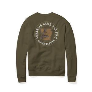 arkansas game & fish heritage sweatshirt ~ field green