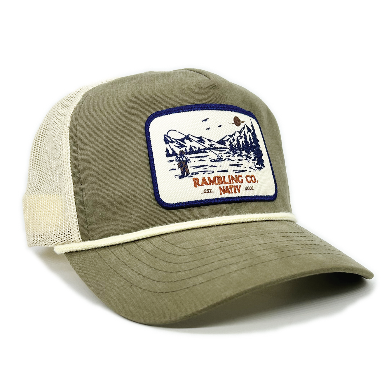 casting trucker ~ moss & natural