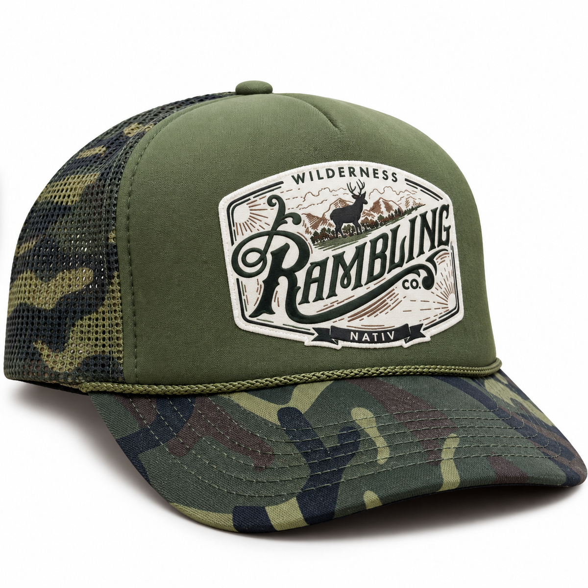 wilderness whitetail foam front ~ dark camo
